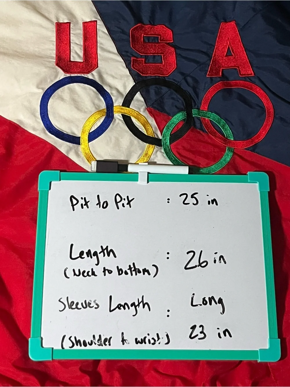 VTG RARE Starter USA Olympic Team Jacket Red White Blue Officially Licensed Sz M